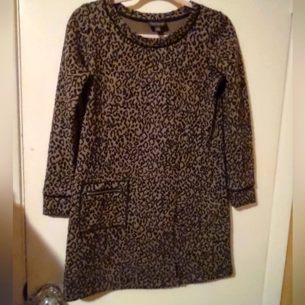 Apropos Cheetah print tunic dress